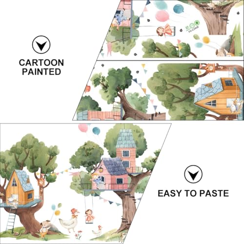 Vinilos decorativos animales cartoon 2pcs 30x90 cm miniatura 3