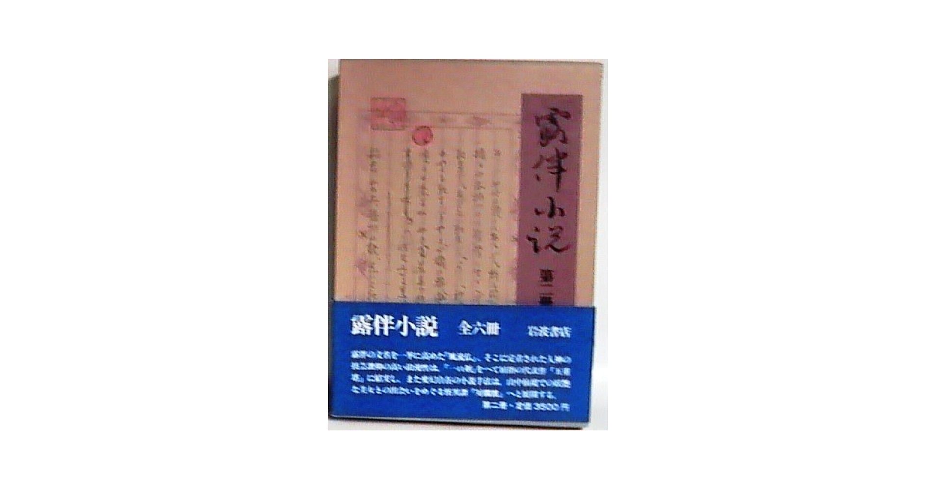 露伴小説 第２冊/岩波書店/幸田成行（単行本） 露伴小説〈第2冊〉風流仏 対髑髏 一口剣 五重塔 艶魔伝 ひげ男