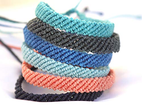 Handmade Woven bracelet Wrap Friendship Braided Bracelet for Women Teen Girls Colorful Wrist Cord Adjustable Birthday Gifts