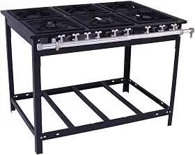 Fogao Gás Extra 6 Bocas 3 Duplas Espera para Forno E6D3E - Venâncio