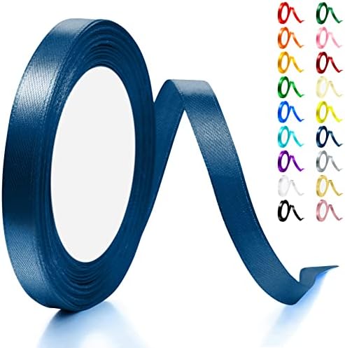 Artcut Ribbon, Red Ribbon, 10MM × 22M Ribbons for Crafting, Ribbon for Gift Wrapping, Ribbon for Balloons, Sewing, Satin Ribbon, Coloured Ribbon for Party, Wedding, Cake Decor