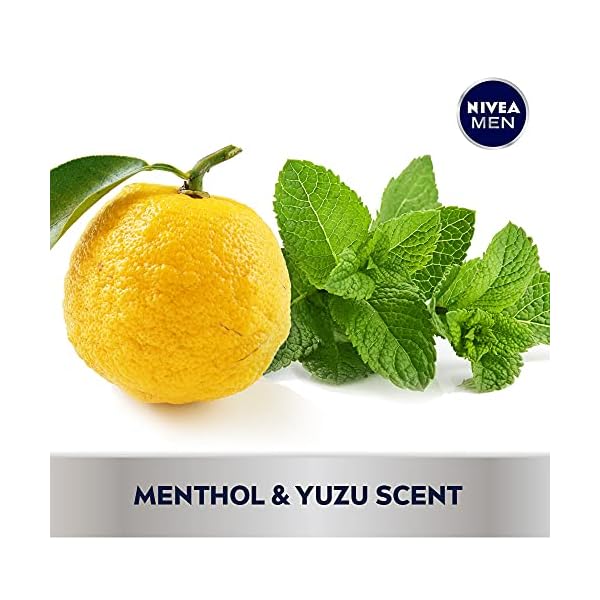 Nivea Men Cool Body Wash with Icy Menthol, 3 Pack of 16.9 Fl Oz Bottles