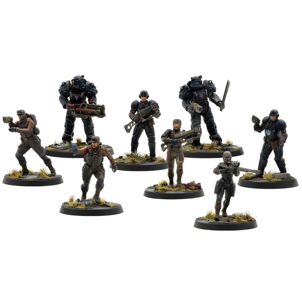 Modiphius, Fallout: Miniatures - Brotherhood of Steel Core Box, Blue, 32mm - Image 2