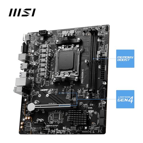MSI PRO B650M-E Motherboard, Micro-ATX, DDR5, AM5 - Image 4