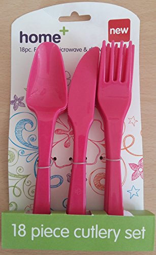 18 Pack Blue Pink Cutlery Party Event Picnic BBQ Buffet Great Value