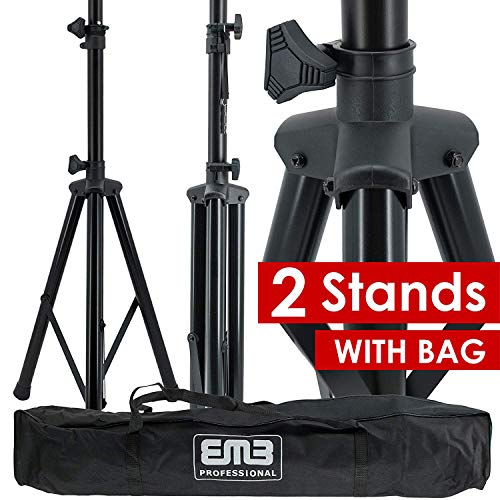 EMB Pair Pro Heavy Duty Tripod DJ PA Speaker Adjustable Height Stand