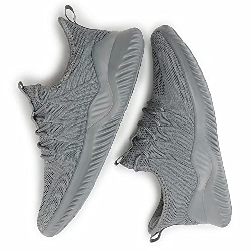 Image of Socviis Mens Slip On Running Shoes Athletic Walking Trainers Lightweight Breathable Mesh Tennis Sneakers