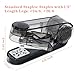 Temiary Swing-Arm Swivel Stapler with 400 Staples, 360 Degree Rotate Desktop Staplers for Booklet or Book Binding, 25 Sheet Capacity for Desk Classroom Office Supplies (Black)