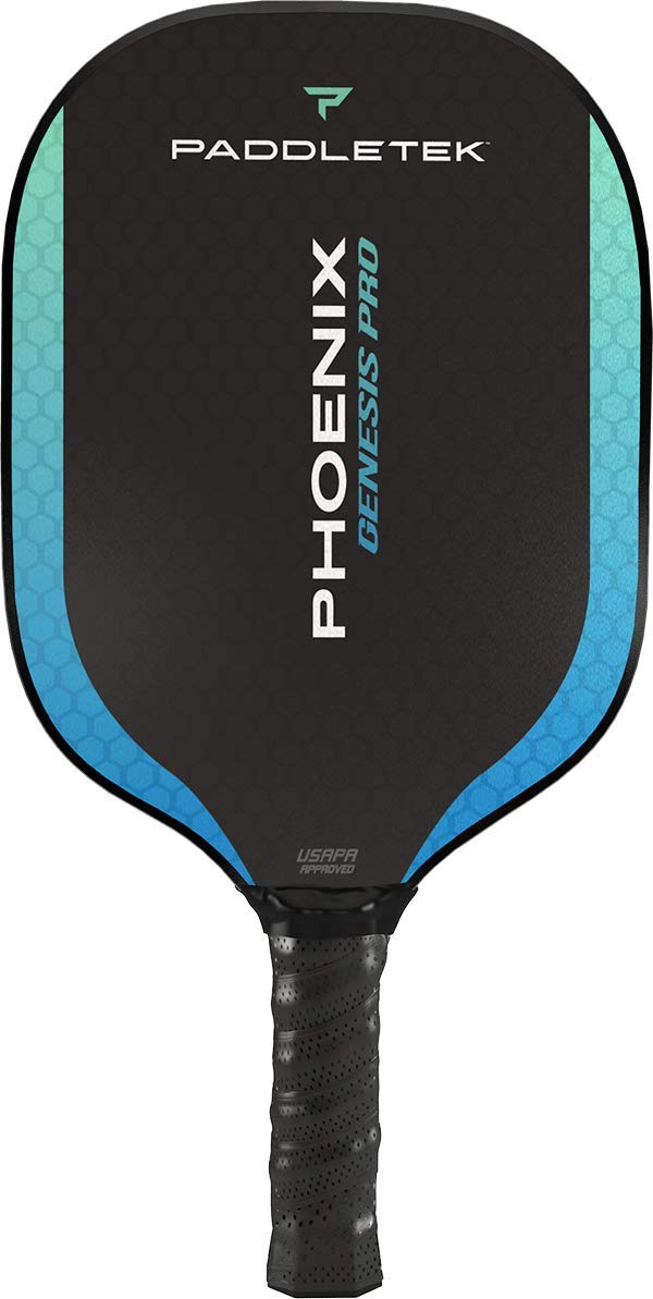 PaddletekPhoenix Genesis Pro - Professional Pickleball Paddles with Honeycomb Core – SRT Pro PolyCore & Fiberglass Epoxy Surface - High Tack Performance Grip – 7.8 oz to 8.2 oz – USAPA Approved