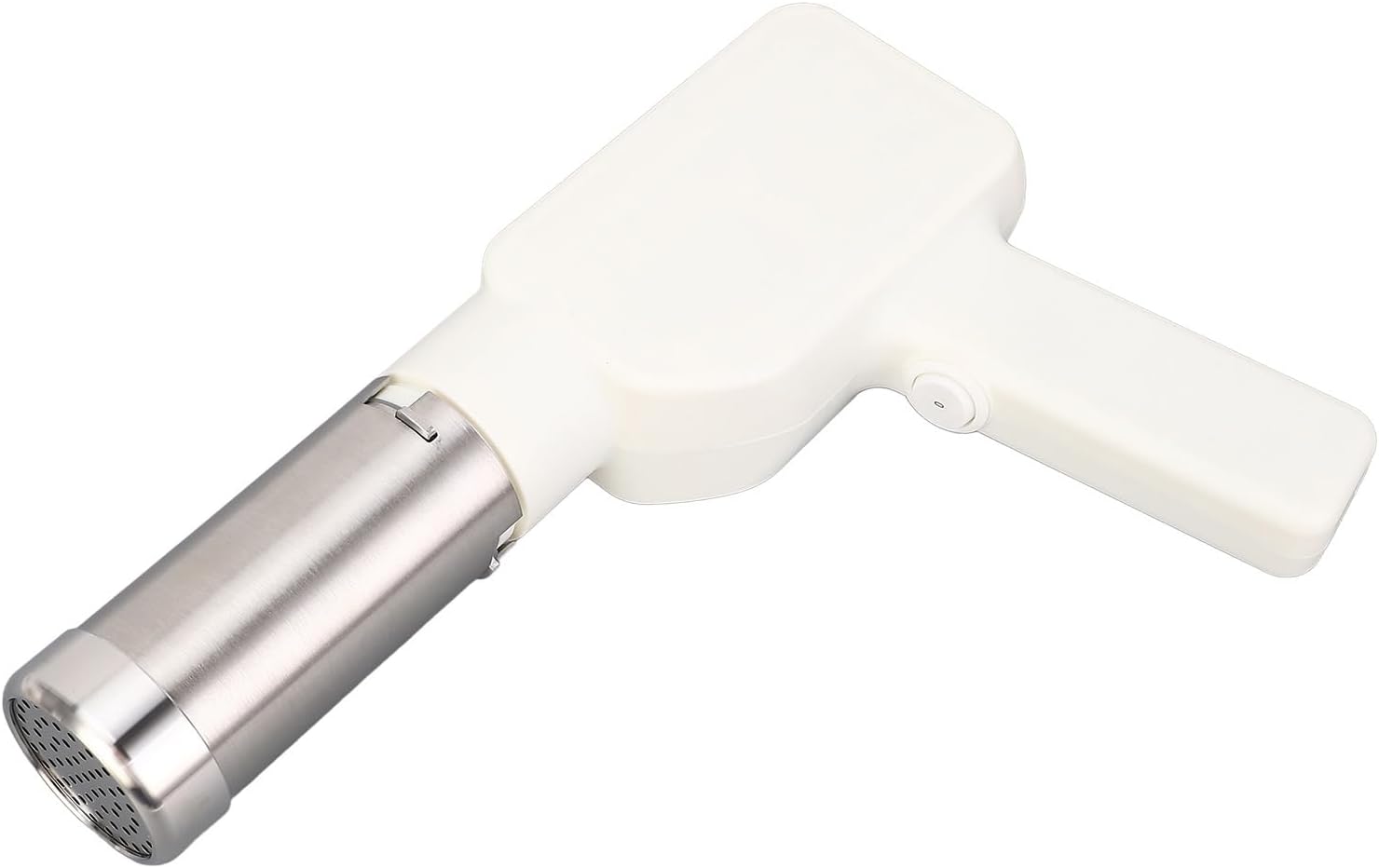 Electric Pasta Maker, Handheld Electric Noodle Machine with 5.5mm / s Speed 304 Steel, for DIY Appam Idiyappam Sausages (White)