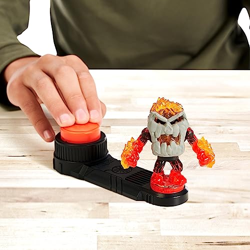 Image of Akedo Legends of Powerstorm | Battle Giant Volcrag | Mini Battling Action Figure with Double Strike Armor | Ready, Fight, Split Strike.