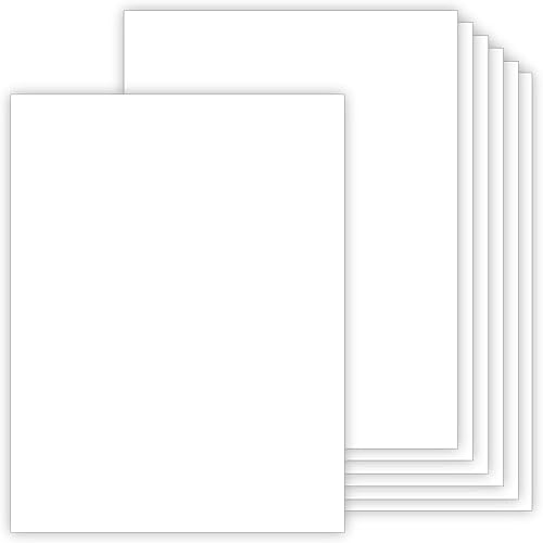 Papel de cartulina grueso blanco 100 hojas de 8.5 x 11 pulgadas, cubierta de 80 libras (texto de 156 libras), para impresora, artes y manualidades,