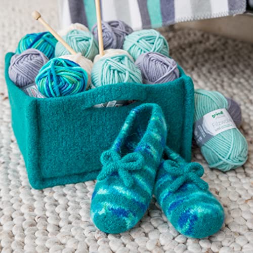 Gründl Lana per feltro tinta unita (lana per