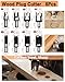 SHITIME 34 Pack Wood Working Chamfer Drilling Tools, 6 Countersink Drill Bit Set, 7 Counter Sinker Drill Bit Set, 8 Plug Cutters for Wood, 8 Drill Stop Bit Collar Set and 3 Step Drill Bits.