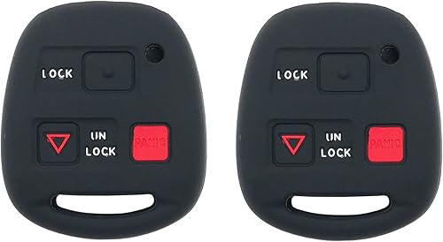 Paquete de 2 fundas de silicona para llavero que se ajustan a Lexus ES GS GX IS LS LX RX SC ES300 ES330 IS330 RX350 GX470 IS300 IS330 RX400h control