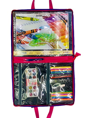 Image of Echo Boomers Designed Print A3 Size Drawing Activity Bag with Multiple Pockets