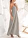 CUPSHE Womens Summer Maxi Dress Casual Sleeveless Square Neck Striped Beach Long Dress Black L