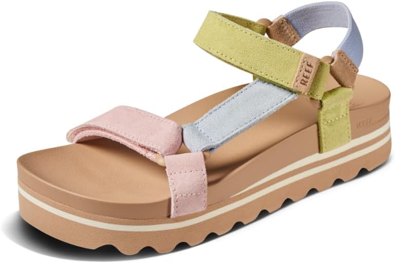 REEF Cushion Rem Hi Women’s Platform Sandal, Adjustable Strap, Arch Support and Heel Cupping