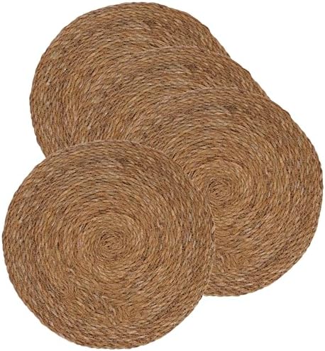 MGE - 4X Salvamanteles de Mimbre - Bajoplatos de Ratan - Salvaman...