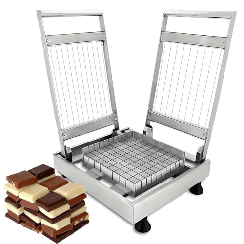 Cortador de acero inoxidable para chocolate, trufas, pan, dulces y mantequilla, versátil máquina de cortar y cortar en dados