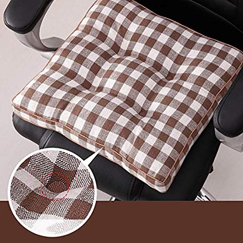 Coussin de chaise de salle à manger en coton et lin épaissi de qualité