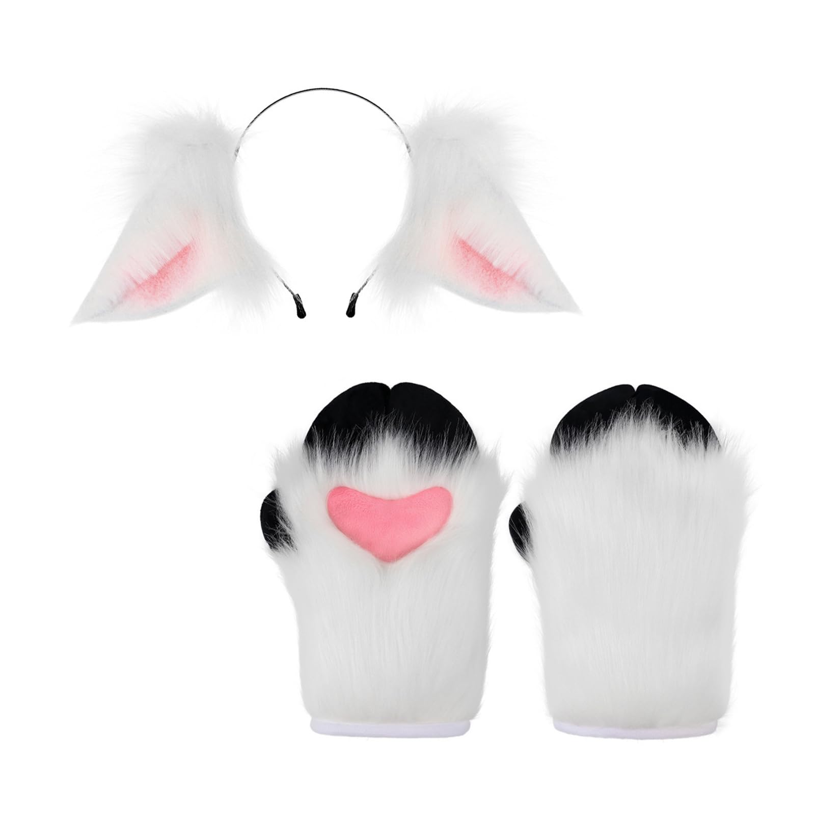 Disfraz de oveja, diadema de peluche, guante, disfraz de animal, accesorio para niñas, Halloween, Navidad, cosplay, convención, cosplay