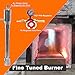 Portable Propane Single Burner with One Side Door 2 x Insulation Knife and Tool Making Farrier Forge, Rectangle Shape
