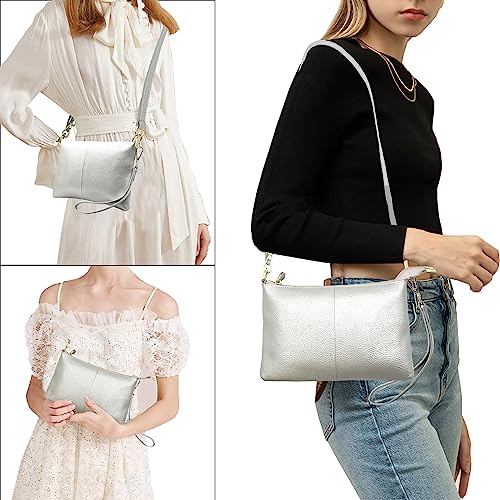 Image of Beurlike Leather Wristlet Wallet Clutch Purses For Women Small Crossbody Phone Bags