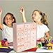 Gkesgm Wooden DIY Countdown to Advent Calendar with 24 Drawers,Craft Storage Desktop Organizer,Apothecary Cabinet or Unfinished Wood Kids Craft Idea,14in x 12in x 4.3in
