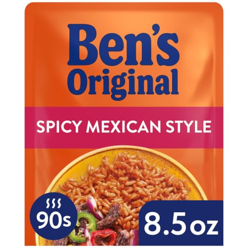 BEN'S ORIGINAL Ready Rice Spicy Mexican Style Flavored Rice, Easy Dinner Side, 8.5 oz Pouch