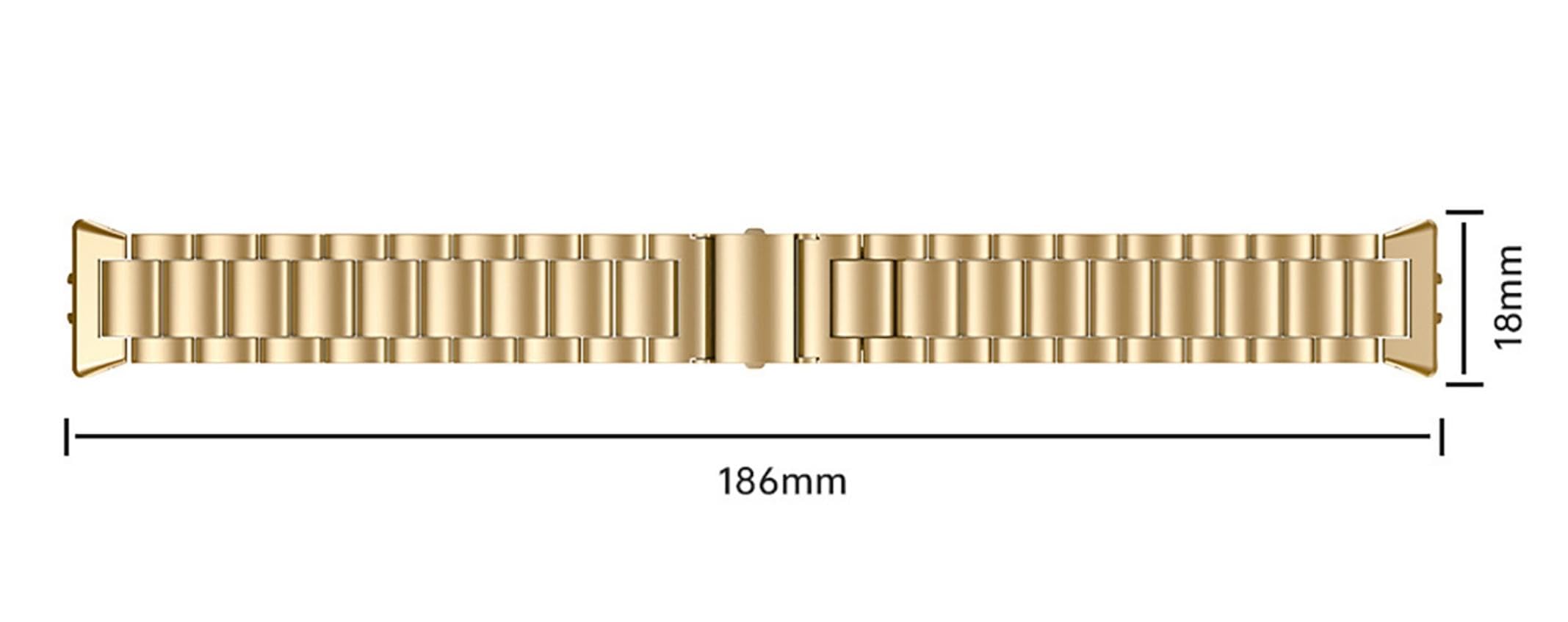 Edelstahl-Armband Für Huawei Band 8/9 – Rostfrei, Verschleißfest, In Rose Gold, Einfach Zu Tragen & Aufladen