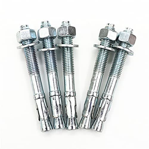 themujtaba Wedge Type Fully Threaded Design Expansion Zinc Plated Anchor Bolts(Pack of 10) Pcs Fasteners (10 x75mm)-picture-27