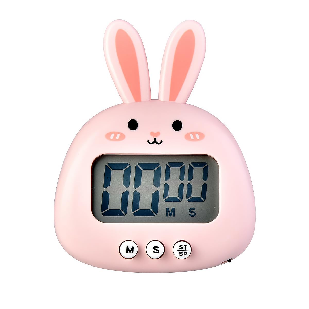 POFET Cute Rabbit Kitchen Timer LED Magnetic Cartoon Digital Cooking ...