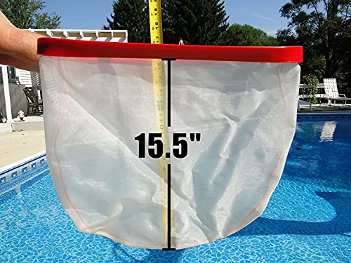 Protuff 13" Spa Silt Net - Unlimited Free Replacement Guarantee - Heavy Duty Ultra Fine Mesh Silt & Sand Skimmer Cleans 3X Faster Than Vacuum - 14 Inch Leaf Rake Bag For Pollen #TOP4