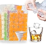NACOLUS Disposable Ice Cube Trays for Freezer ball ice cube mold ice maker bags BPA-Free 50 PCS