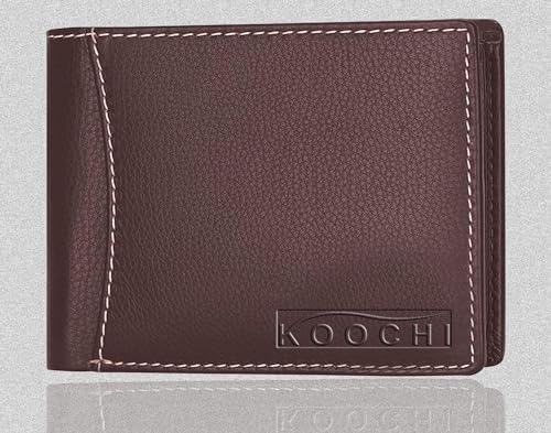 Image of Koochi Men PU Leather Wallet, Brown Colour, Pack of 1