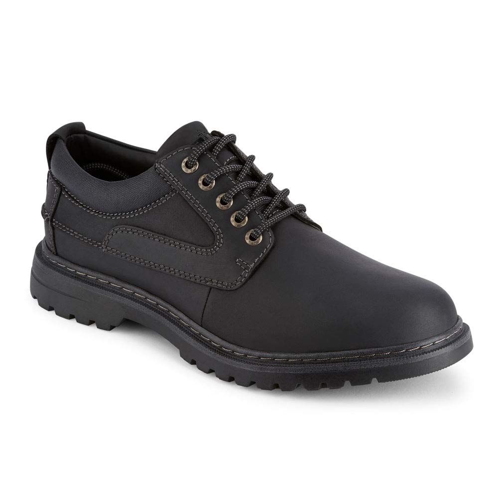 Photo 1 of Dockers Mens Warden Leather Oxford Shoe Stain Defender, Black, 13 M