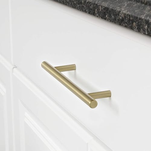 Miniatura 7 de Tienda Basics Euro Bar - Manija estilo barra para gabinete (12 pulgada de diámetro), 7.38 pulgadas de longitud (centro de agujero de 5pulgadas),