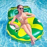Pool Lounger Float for Adult,Float Hammock,Inflatable Rafts Swimming Pool Air Sofa Floating Chair...