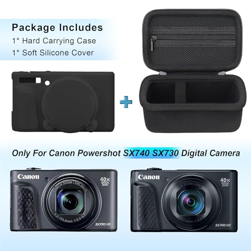 Funda rígida y silicona para Canon PowerShot SX740/SX730 miniatura 2