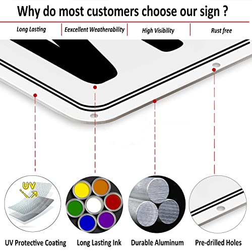 premium aluminum number signs 1 metal 1234 x 834 numbered signs outdoor for parking lots floor dock court aisle field high visibility no fade weather-resistant