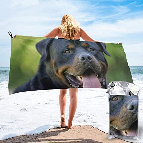 Toalla de playa Toalla de baño de moda lindo exquisito impreso perro papel pintado de secado rápido toalla ligera súper absorbente no toalla de arena viaje natación Gy Cover