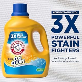 ARM & HAMMER Plus OxiClean Clean Meadow, 77 Loads Liquid Laundry Detergent, 100.5 fl oz