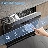 COMFEE' Dishwasher Freestanding with 13 Place Settings, New Upgraded Full Size Dishwasher 60cm Width, CDWPF1301PBD-UK, Auto Door Open Drying, Quick Wash, Hygiene Wash, Delay Start, Half Load -Black