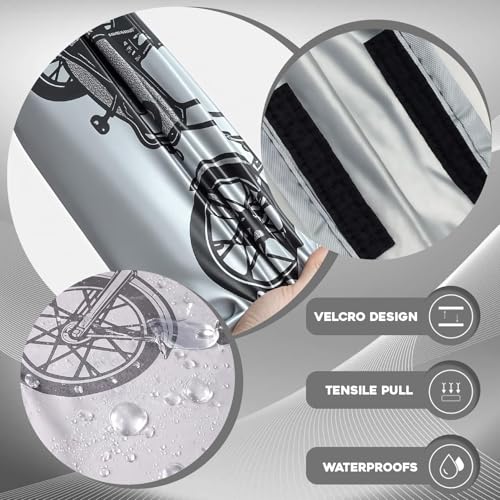 Motorradabdeckung,Motorrad Abdeckplane,wasserdichte Motorradabdeckung,Motorradabdeckung Winterfest,Abdeckung für Motor Moped Roller,Abdeckplane für Motorrad Motorroller (200cmx100cm)