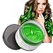 MOFAJANG Hair Coloring Dye Wax, Green Instant Hair Wax, Temporary Hairstyle Cream 4.23 oz, Hair Pomades, Natural Hairstyle Wax for Men and Women Party Cosplay