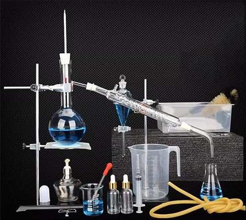 BDXZJ - Lab Glaswaren Scientific, Labor DIY Distiller Ätherische Öle Destillationsgerät Labor Glassware Kit Chemie Lehrmittel