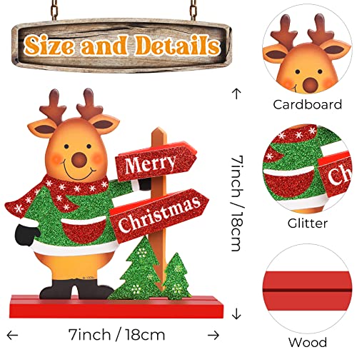 Diyself 3 Pack Christmas Centerpieces For Tables, Christmas Table Decorations Sign For Dining Room, Coffee Shop, Kitchen, Office, Santa Centerpieces For Christmas Party, Decoraciones De Navidad #TOP1