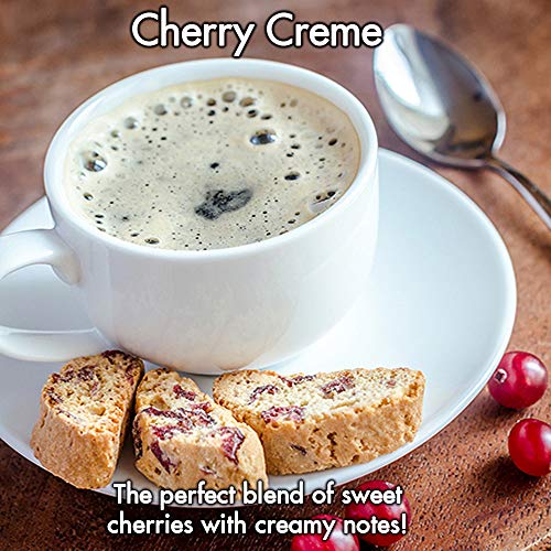 Door County Coffee - Cherry Creme, Cherry Creme Flavored Ground Coffee - Medium Roast, 10 Oz Bag #TOP1
