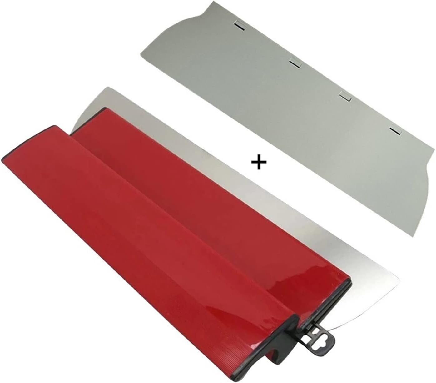 Drywall Smoothing Putty Knife-25/40/ 60cm Stainless Steel Skimmer Painting Skimming Blades Wall Plastering Tools With Blades (Size : 40cm with Blade)